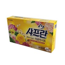 YKR511516LG생건 샤프란 아로마시트 30매 코튼블로섬 세탁시트, 1