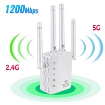 중계기와이파이 부스터 리피터 무선 익스텐더 5 Ghz 1200Mbps 네트워크 증폭기 802.11N 장거리 신호, [02] 미국 플매트 카펫 러그, [01] 1200M 5G White
