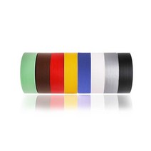 골든트리 강력접착 칼라 면 테이프 무광 50mm x 50M 패브릭 청 테이프, 은색 무광 50mm x 50M