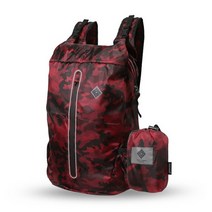 히키스 여행등산 도난방지 초경량 폴딩가방 USUAL SPORTS BAG, CAMO RED