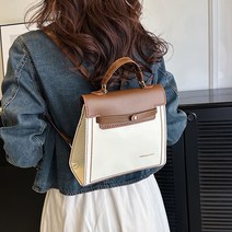탑씨유 가죽공예diy 키트 가죽가방 만들기 패키지 세트 여성 켈리 미니 캔버스 백팩, 카멜(고양이), 1개
