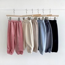 1+1 유아 아기 밍크 조거 팬츠 돌아기 주니어 벨로아 기모 털 바지