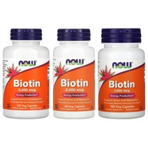 나우푸드 비오틴 5000mcg 1000mcg 60 100 120캡슐, 나우푸드 비오틴 5000mcg 60캡슐