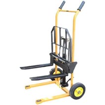 스태커 핸드 리프트 핸들카 창고 수동 지게차 포크, 유니버설휠 200kg리프트 0.9m 카고 포크