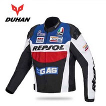 오토바이 라이딩 자켓 봄 여름 DUHAN 모토 크로스 장비 REPSOL 모토 rcycle 재킷 남자 모토 rbike 재킷 모, 01 파란