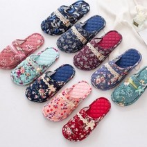 패브릭레이스 면 실내화, 패브릭레이스_레드_장미(S)