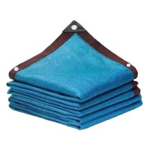 전원주택 테라스 그늘막 야외 카페 옥상 천막 어닝 12 핀 차양 비율 90% 자외선 방지 HDPE 블랙 발코니 정원 온실 다육 식물 수영장 양산 그늘 그물 햇빛 가림막, blue