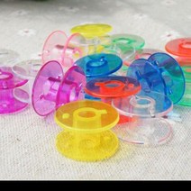 보빈 50Pcs 투명 재봉틀 스풀 바느질 실패 미싱 북알, 옐로우BL07700