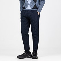 스타일에스 남녀공용 핫 버닝 사이드 라인 밴딩 패딩 조거 팬츠 겨울 트레이닝 바지