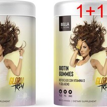 [1+1] Bella All Natural 바이오틴 콜라겐 펩타이드 60개 구미