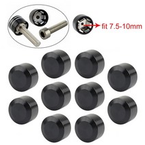 바이크 오토바이 헤드 볼트 커버 슈라우벤 모터 캡 스크류 할리 캠 소프테일 다이나 스터용 개, 07 fit7.5-10mm balck
