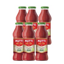 무띠 파사타 토마토 퓨레 560g Mutti Passata Tomato Puree, 6팩