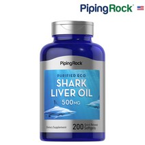 미국 Piping Rock 상어간유 Shark Liver Oil 500 mg 200캡슐