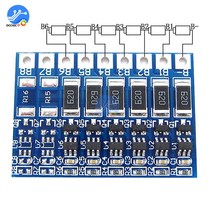 베터리악세사리 bms 3s 4s 5s 6s 7s 8s 18650 리튬 배터리 충전기 보호 보드 전원 은행 밸런서 리튬 이온 lipo pcb 보호 회로, 6초 동안