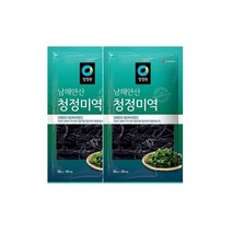 청정원 엄마손맛 맞벌이 우리가족 남해안산 청정 미역 50g(20인분) x2개 국민국 아기국 산모 자취 집밥 간편식 오이냉국 무침 생일 산모 출산 미소장국, 2세트