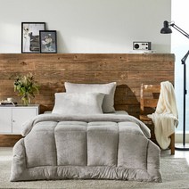 [모던하우스] 카츠온 선염 극세사 싱글이불베이지그레이150X210