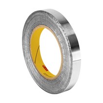 3M 427 실버 알루미늄 호일 테이프 너비 1.9cm(0.75인치) x 길이 55.7m(60야드)(1롤), 한개옵션0