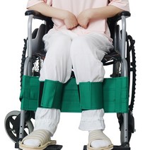 휠체어 다리강직 고정벨트 다리 지지대 보호대 마비환자 휠체어 고정밴드 보조기기, 블루