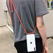 범쓰컴퍼니 목걸이 케이스 TPU 실리콘 크로스바디 숄더스트랩 아이폰스트랩케이스
