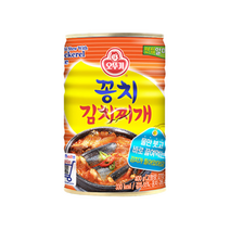 오뚜기 꽁치김치찌개 통조림 400g 1개 꽁치캔 canned saury 꽁치김치캔 조림용 생선 김치찜 요리용 식자재 식재료 제철꽁치 단백질 고함량 밥도둑 술안주 반찬 캠핑용