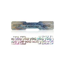 뼈 모양 변조 방지 void 라벨 스티커 5x1cm, 300pcs