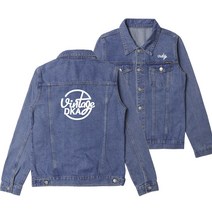 남성용 빈티지 DKA 워싱 데님 청자켓 E10P7_qk4481