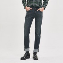잠뱅이 남성 기획 기본 워싱 타이트 일자 데님 다크블루 JJ9DIG11-DB