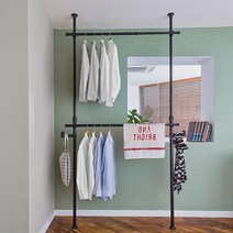 폭조절밀폐형 디자인 행거 옷걸이 모던 인테리어, 단품