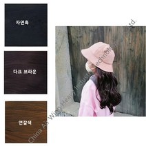 여자 어린이 가발 모자 곱슬머리, 핑크 모자, 라이트 브라운