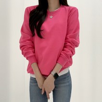 티데일리 남녀공용 기모 맨투맨 무지 긴팔 티셔츠