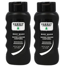 Herban Cowboy 카우보이 탈취 바디 워시 포레스트 2팩 코코 베타인 및 아연 구연산염 532.3ml18온스