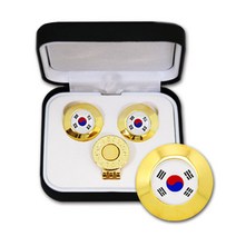 자코비안 순금 볼마커 골프 볼마커 볼마크 독수리(이글) 볼마크 골프티, 04.태극기 볼마커세트