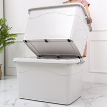 CKLIVING 특대형 플라스틱 리빙박스 이불 옷 이사 창고 공간 물품 보관함 다용도 대용량 수납정리함 120l 200l 300l, 50, 그레이