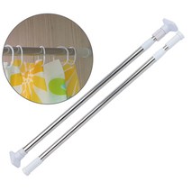 일자형 커튼봉 샤워 일반커튼, 원형 110~200cm