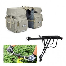 브롬핑 자전거캠핑 수납가방 페니어가방 사은품 증정, 블랙, 1개