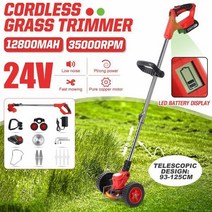 24V 전기 잔디 트리머 무선 잔디 깎는 기계 18V Makita 배터리 헤지 트리머 조정 가능한 휴대용 정원 전원 가지 치기, [1] CHINA, [1] Green EU