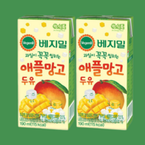 베지밀 애플망고 두유 과일이 꼭꼭 씹히는 190ml 32팩