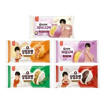 [삼립] 발효미종 상온호빵 4입 1봉 (단팥꿀고구마야채피자크림치즈고구마), 4입 상온 호빵 단팥 1봉