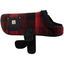 칼하트 Carhartt Gear P0000468 Sherpa Insulated Dog Chore Coat Large - Hubbard Plaid
