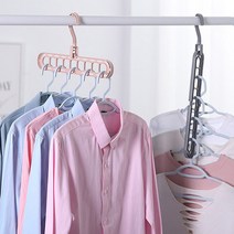 파워짐 옷 많이 거는 랙 옷걸이 회전 매직 멀티 옷걸이, 5개, 화이트