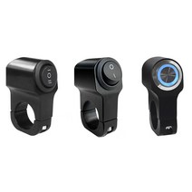 오토바이 핸들바 방수 스위치 LED 안개등 전조등 브라켓 스위치 비상등 온오프 토글, (선택4번)LED방수스위치(푸쉬)