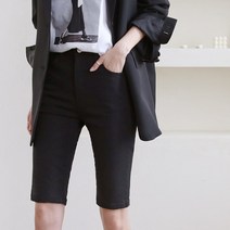 밴딩 여성 바이커팬츠 5부청반바지