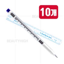 (10개)통더스 싱글마커펜0.5mm(보라색)+줄자 반영구화장재료