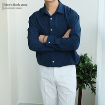 맨즈북 구김방지 링클프리 남자 실크 셔츠 블라우스 루즈핏