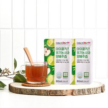 아이클키즈 국산 유기농 100% 착즙 사과양배추즙 아이들건강 1Box (80ml x 10팩), 1박스, 80ml (10개입)