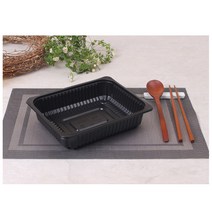 일회용 실링용기 JH 23195 블랙 600개 배달용기, 단품