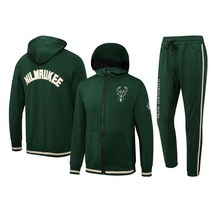 그린 밀워키 후드집업 농구트레이닝복세트 팀복 R425
