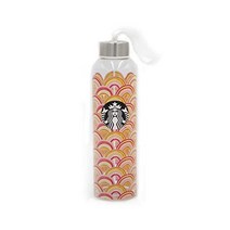 일본 스타벅스 레인보우 스타바 글라스 텀블러 핑크 레인보우 16.9 floz(500ml)