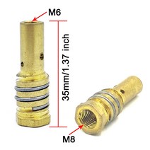 14Pcs 15AK 용접 토치 소모품 0.6mm 1.0mm 1.2mm MIG 가스 노즐 팁 홀더 MAG, 05 1.2MM