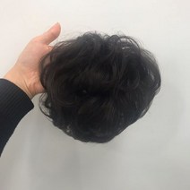 D632 여자정수리가발 부분 볼륨 붙임머리 가발사이트, 흑갈색, 1개